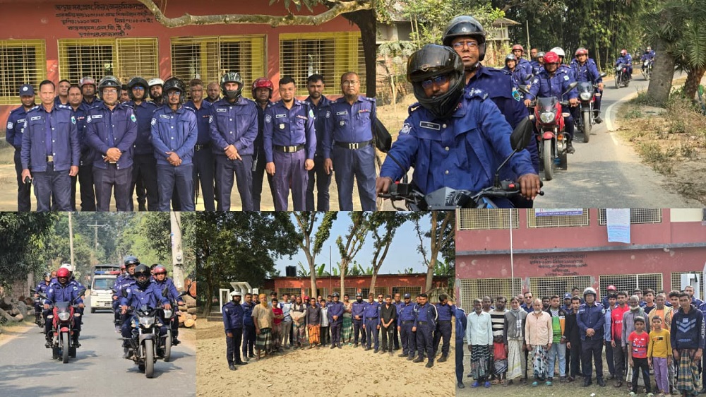 দুর্গাপুরে জাতীয় নির্বাচন ঘিরে সর্বোচ্চ প্রস্তুতিতে থানা পুলিশ