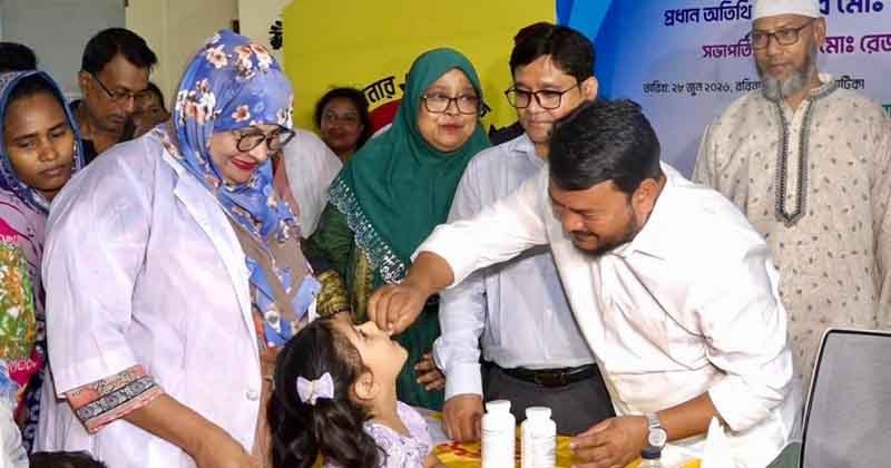 রাজশাহী মহানগরীতে জাতীয় ভিটামিন ‘এ’ প্লাস ক্যাম্পেইনের উদ্বোধন
