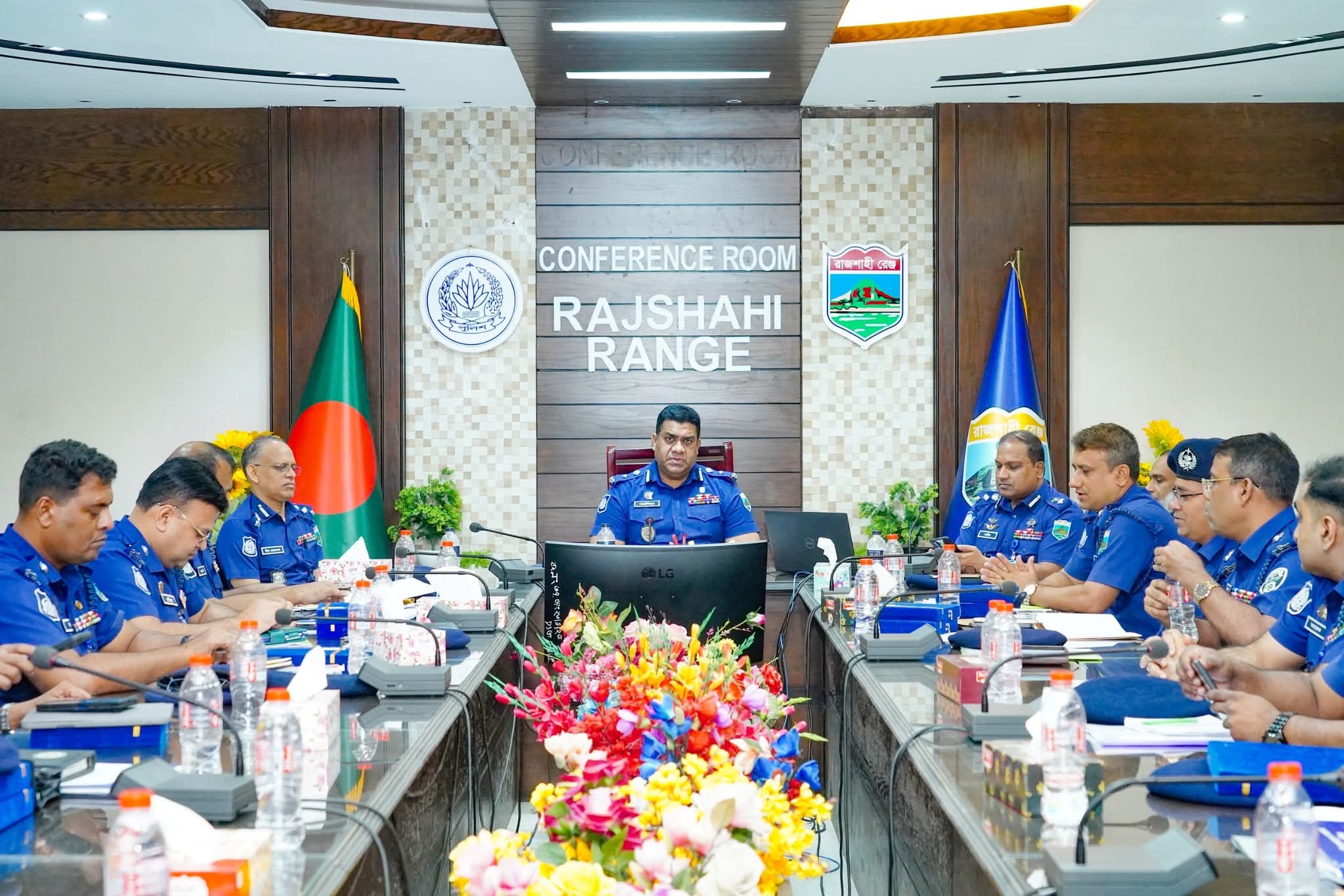 রাজশাহীতে রেঞ্জ পুলিশের মাসিক পর্যালোচনা সভা