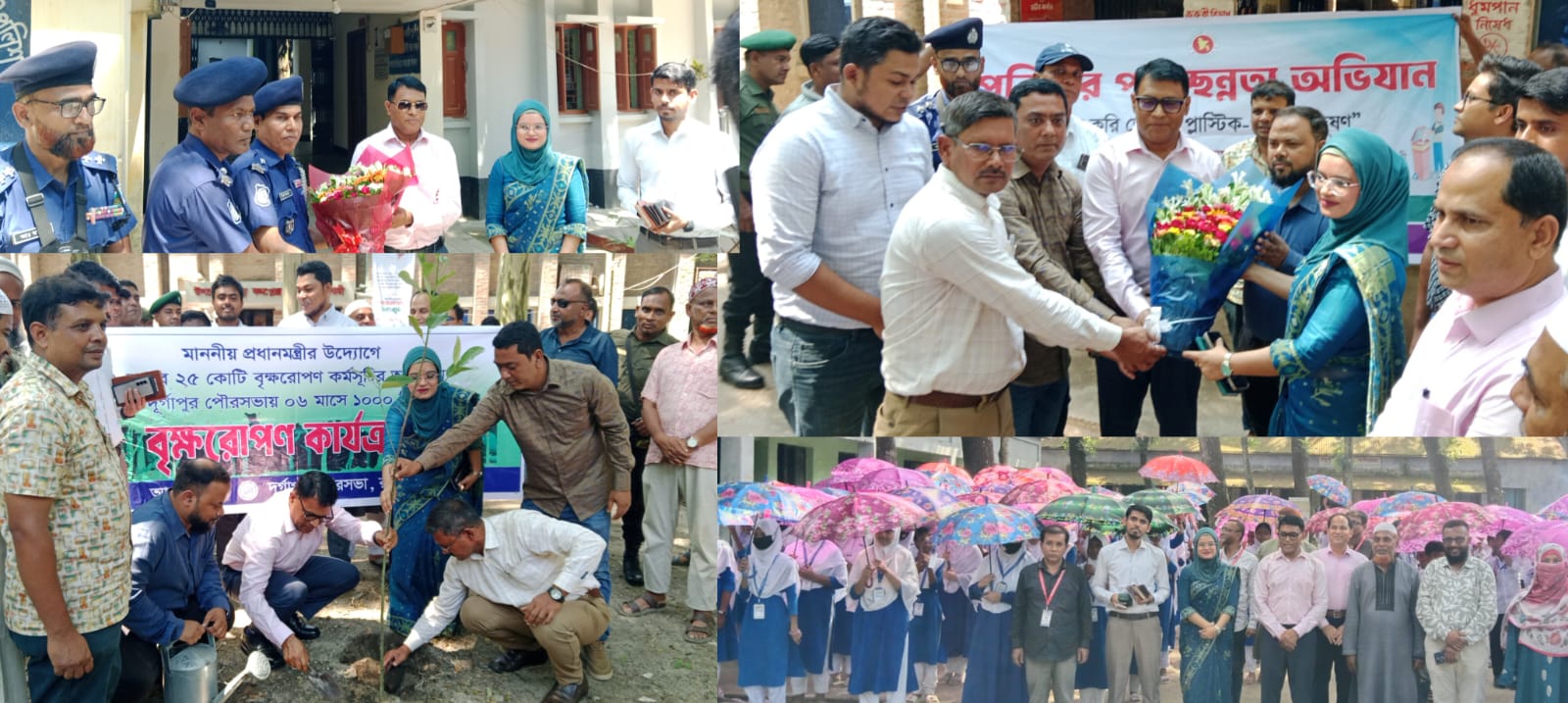 দুর্গাপুরে সরকারি প্রতিষ্ঠান ও উন্নয়ন কার্যক্রম পরিদর্শনে রাজশাহীর জেলা প্রশাসক