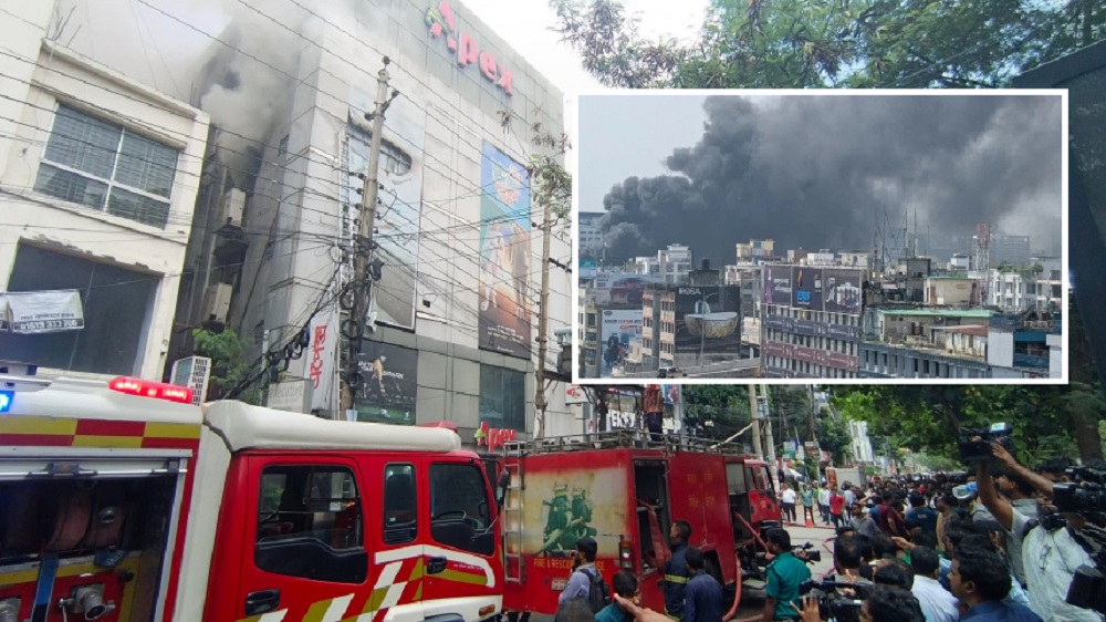 রাজধানীতে ধানমন্ডি ও তেজগাঁওয়ে দুই ভবনে অগ্নিকাণ্ড
