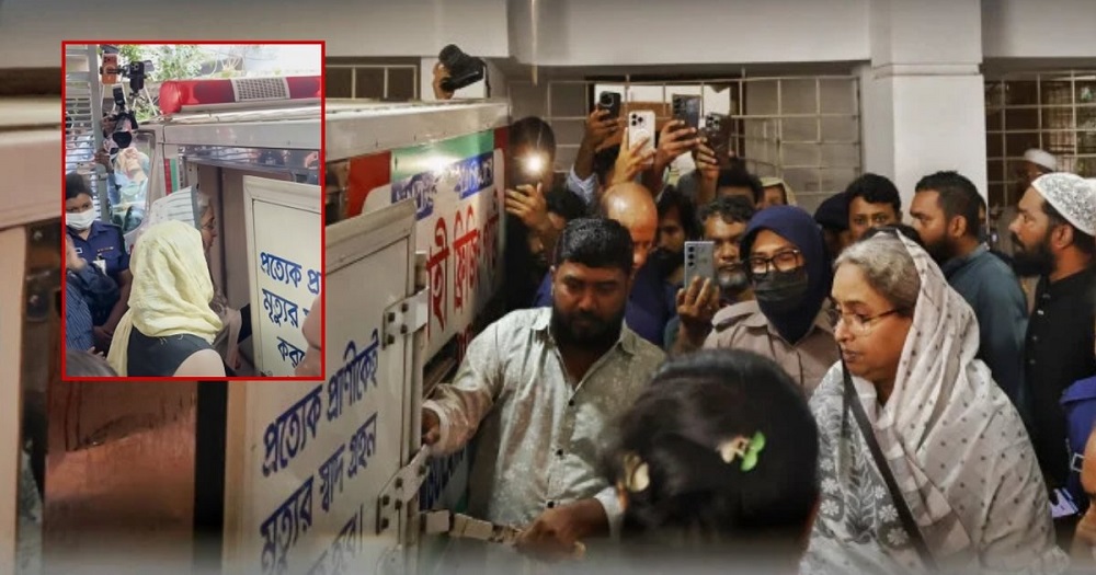 স্বামীর শেষকৃত্যে অংশ নিতে কঠোর নিরাপত্তায় ঢাকায় সাবেক মন্ত্রী দীপু মনি