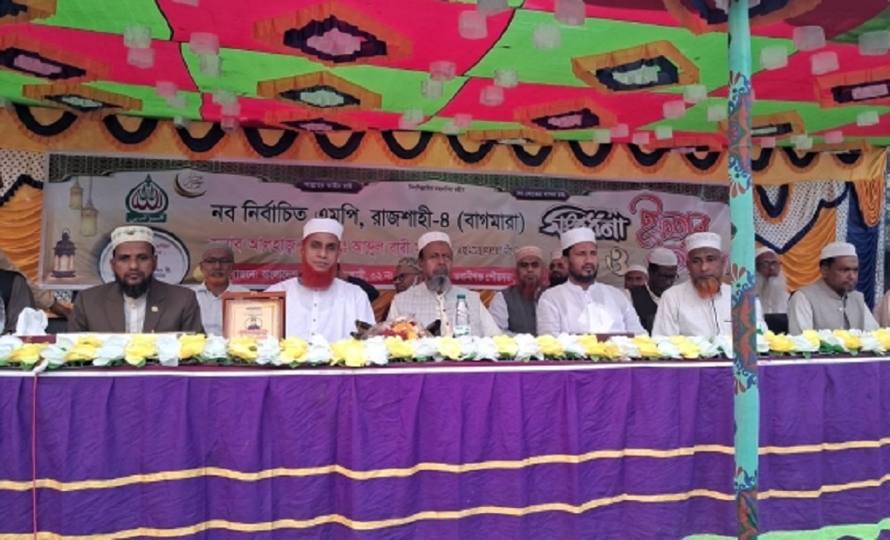 বাগমারায় উন্নয়নের প্রতিশ্রুতি এমপি আব্দুল বারীর