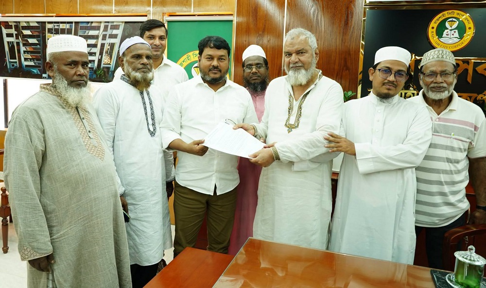 রাসিক প্রশাসকের সঙ্গে সাগরপাড়া এসি জামে মসজিদ কমিটির সৌজন্য সাক্ষাৎ