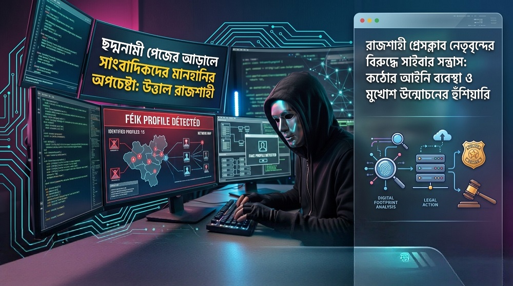 রাজশাহীতে সাংবাদিকদের বিরুদ্ধে ভার্চুয়াল অপপ্রচার
