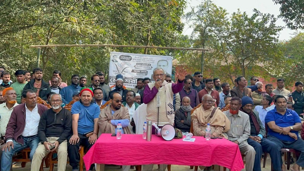 তানোর পৌরসভার ওয়ার্ডে ওয়ার্ডে ধানের শীষের প্রার্থীর নির্বাচনী সভা
