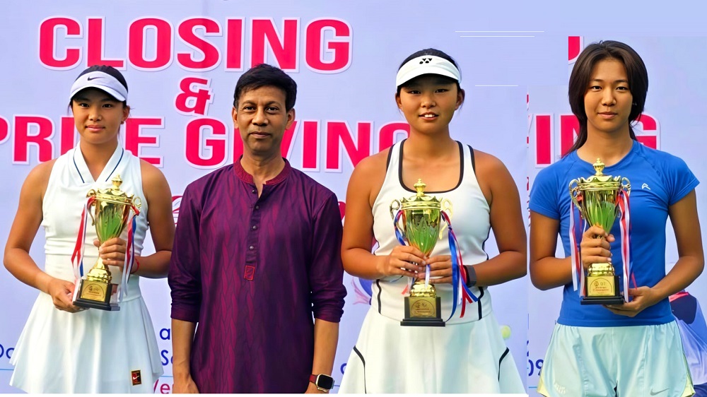 রাজশাহীতে টেনিস কোর্ট কাঁপিয়ে একক ও দ্বৈতে চীনা তরুণীদের জয়জয়কার